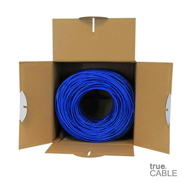 Cat5e Riser Ethernet Cable Blue 1000ft trueCABLE Open Box