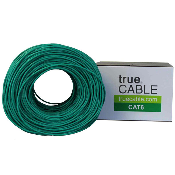 Cat6 Riser Ethernet Cable Green 1000ft trueCABLE Box Top